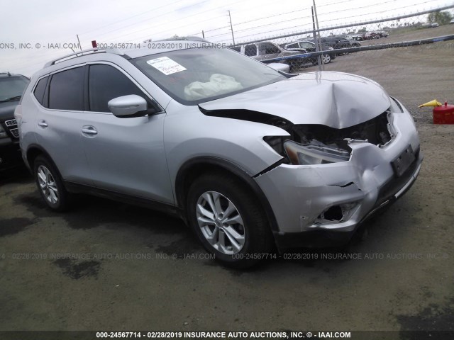 5N1AT2MT1FC912408 - 2015 NISSAN ROGUE S/SL/SV GRAY photo 1