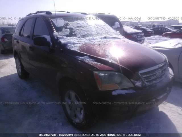 KNDJC736X75669913 - 2007 KIA SORENTO EX/LX RED photo 1