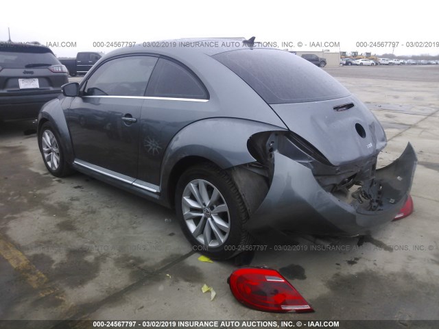 3VWJL7AT5DM621196 - 2013 VOLKSWAGEN BEETLE GRAY photo 3