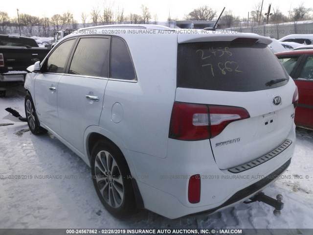 5XYKWDA77FG561857 - 2015 KIA SORENTO SX/SX LIMITED WHITE photo 3