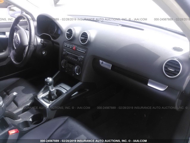 WAUNF78PX7A137995 - 2007 AUDI A3 2.0 PREMIUM SILVER photo 5