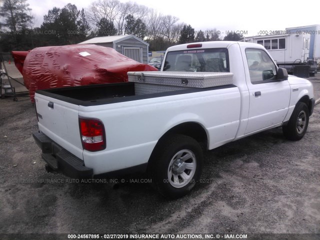 1FTKR1AD1BPA98651 - 2011 FORD RANGER WHITE photo 4