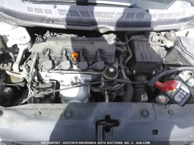 2HGFG11266H540230 - 2006 HONDA CIVIC DX SILVER photo 10