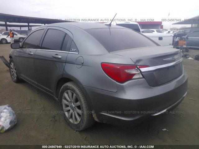 1C3CCBBB7DN763077 - 2013 CHRYSLER 200 TOURING GRAY photo 3