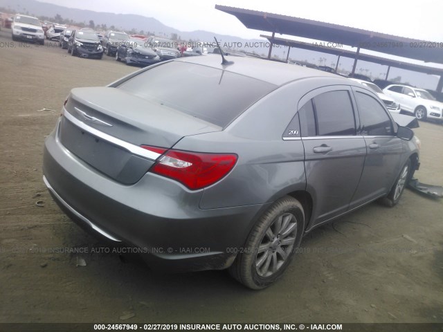 1C3CCBBB7DN763077 - 2013 CHRYSLER 200 TOURING GRAY photo 4