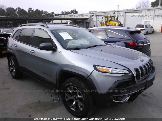 1C4PJMBS5EW131821 - 2014 JEEP CHEROKEE TRAILHAWK GRAY photo 1