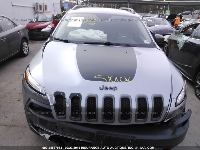 1C4PJMBS5EW131821 - 2014 JEEP CHEROKEE TRAILHAWK GRAY photo 10
