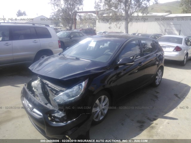 KMHCU5AE9DU118602 - 2013 HYUNDAI ACCENT GLS/SE BLACK photo 2