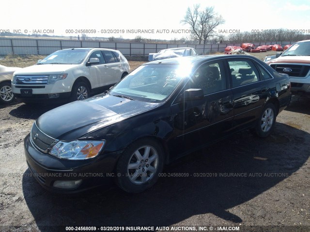 4T1BF28B5YU039675 - 2000 TOYOTA AVALON XL/XLS BLACK photo 2