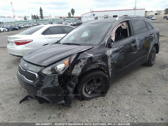 KNDCB3LC9J5160364 - 2018 KIA NIRO FE/LX BLACK photo 2