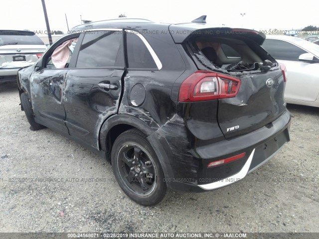 KNDCB3LC9J5160364 - 2018 KIA NIRO FE/LX BLACK photo 3