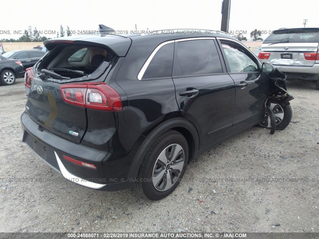 KNDCB3LC9J5160364 - 2018 KIA NIRO FE/LX BLACK photo 4