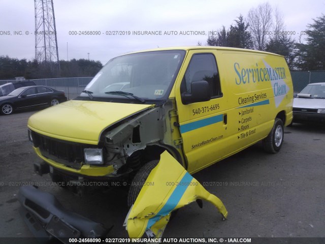 1FTNE14WX7DB14960 - 2007 FORD ECONOLINE E150 VAN YELLOW photo 2