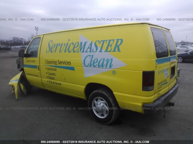 1FTNE14WX7DB14960 - 2007 FORD ECONOLINE E150 VAN YELLOW photo 3