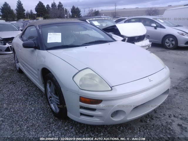 4A3AE75H05E001654 - 2005 MITSUBISHI ECLIPSE SPYDER GTS WHITE photo 1