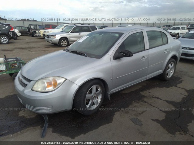 1G1AL55F367648835 - 2006 CHEVROLET COBALT LT SILVER photo 2