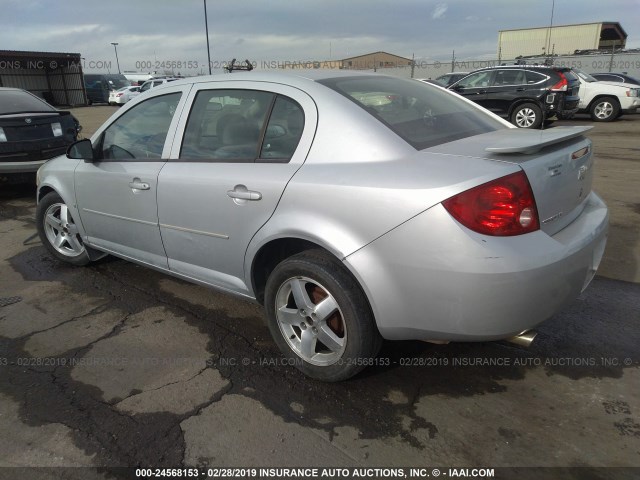 1G1AL55F367648835 - 2006 CHEVROLET COBALT LT SILVER photo 3