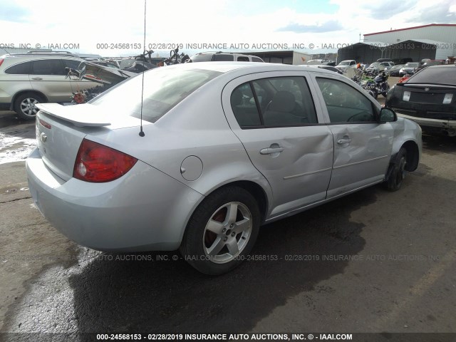 1G1AL55F367648835 - 2006 CHEVROLET COBALT LT SILVER photo 4