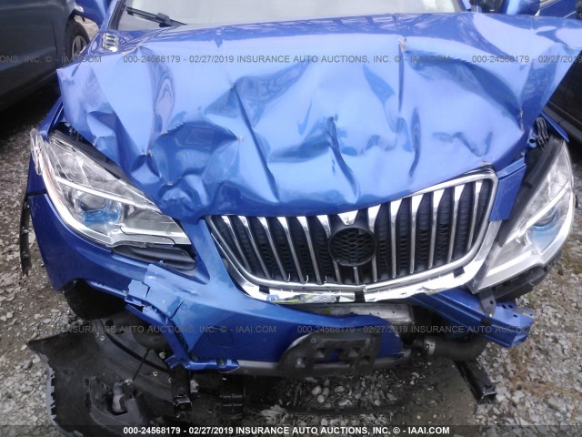 KL4CJCSB6EB537178 - 2014 BUICK ENCORE BLUE photo 6