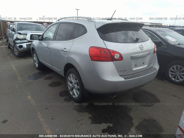 JN8AS5MV9CW368846 - 2012 NISSAN ROGUE S/SV SILVER photo 3