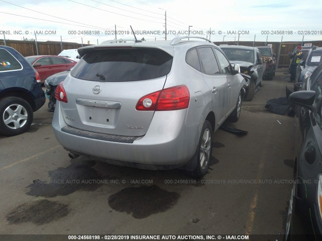 JN8AS5MV9CW368846 - 2012 NISSAN ROGUE S/SV SILVER photo 4