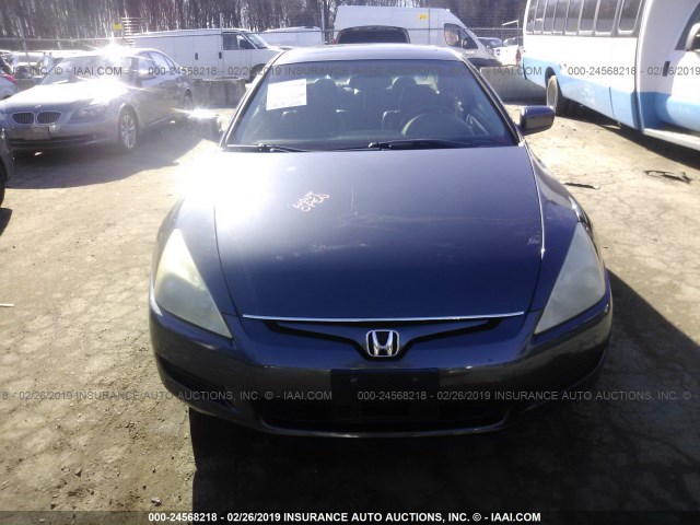 1HGCM82673A021428 - 2003 HONDA ACCORD EX BLUE photo 6