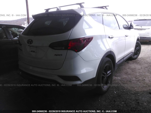 5XYZT3LB7HG405131 - 2017 HYUNDAI SANTA FE SPORT  WHITE photo 4