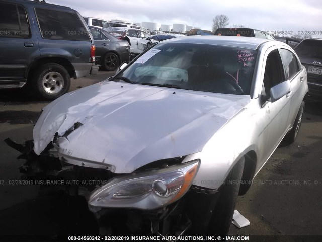 1C3CCBAB8CN282464 - 2012 CHRYSLER 200 LX SILVER photo 2