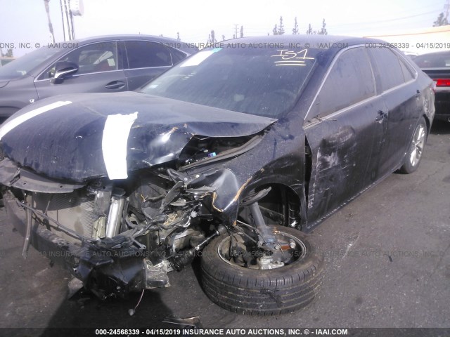 4T1BF1FK0GU550013 - 2016 TOYOTA CAMRY LE/XLE/SE/XSE BLACK photo 6