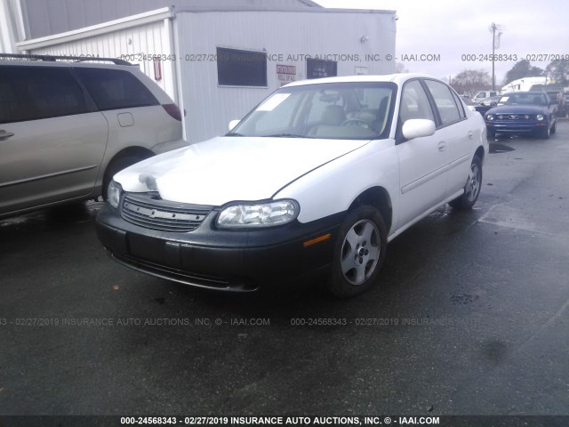 1G1NE52J13M685738 - 2003 CHEVROLET MALIBU LS WHITE photo 2