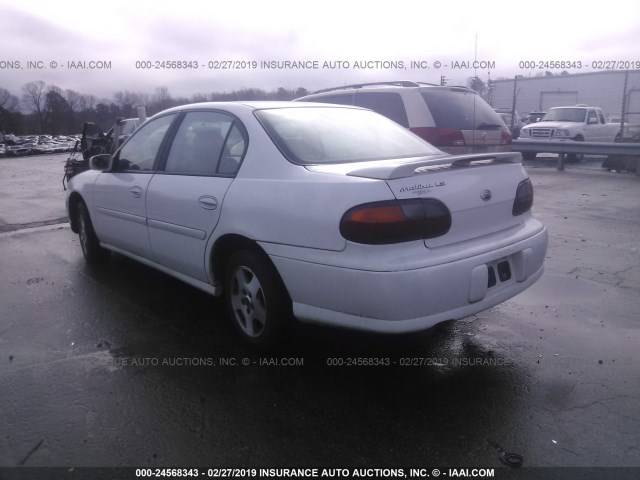 1G1NE52J13M685738 - 2003 CHEVROLET MALIBU LS WHITE photo 3