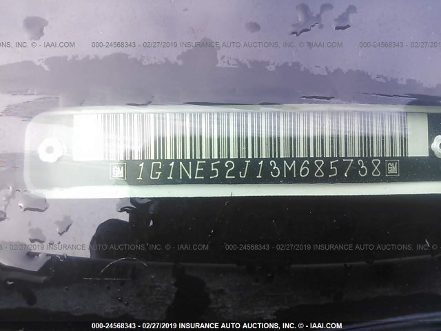 1G1NE52J13M685738 - 2003 CHEVROLET MALIBU LS WHITE photo 9