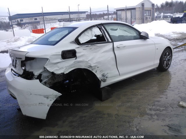 WBA1J7C51EV253336 - 2014 BMW M235I WHITE photo 4