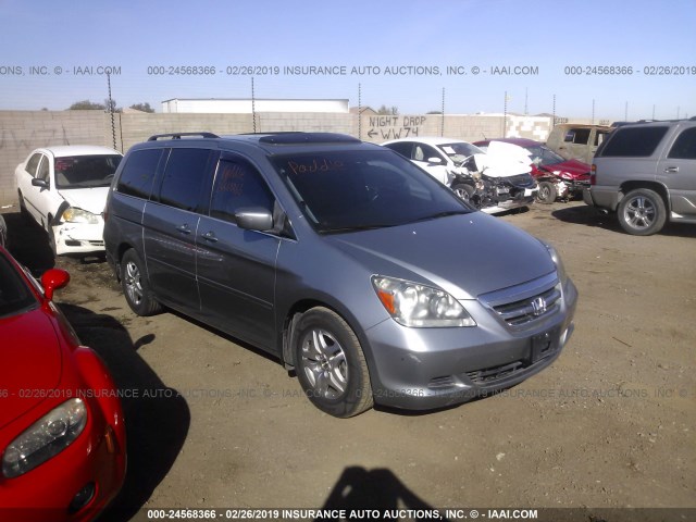 5FNRL38676B090993 - 2006 HONDA ODYSSEY EXL BLUE photo 1