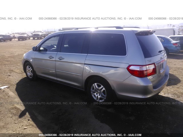 5FNRL38676B090993 - 2006 HONDA ODYSSEY EXL BLUE photo 3