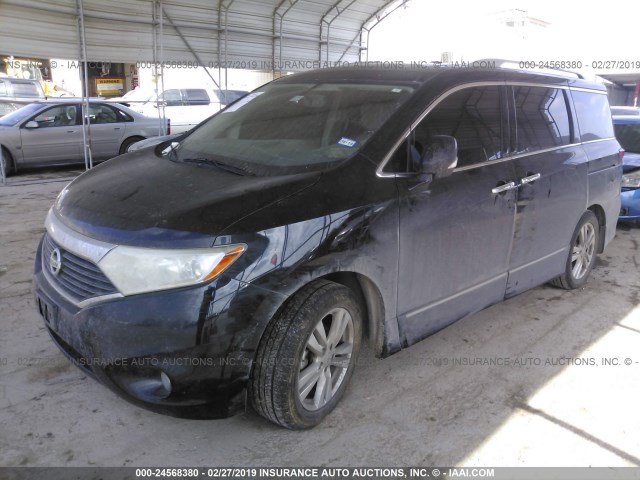 JN8AE2KP9E9104862 - 2014 NISSAN QUEST S/SV/SL/LE BLACK photo 2