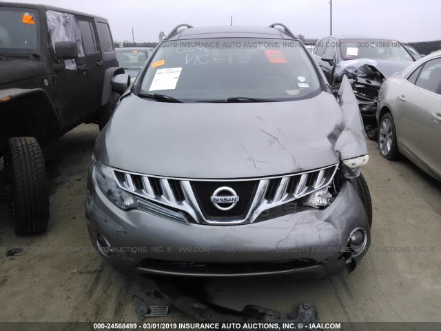 JN8AZ18U99W010175 - 2009 NISSAN MURANO S/SL GRAY photo 6