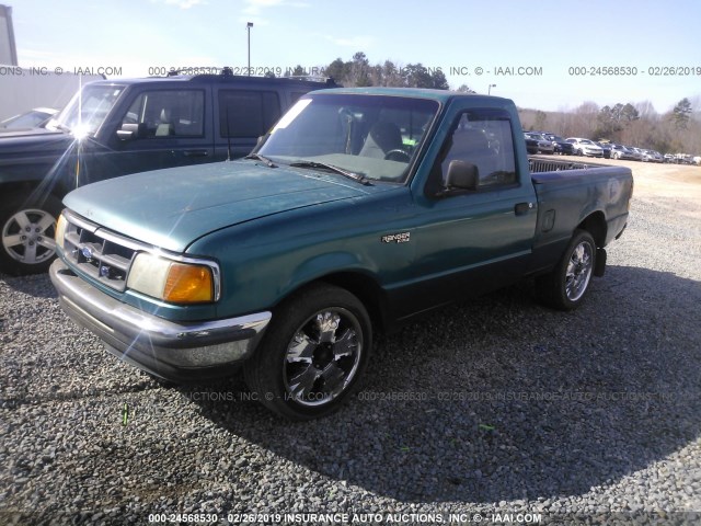 1FTCR10X4PUC17267 - 1993 FORD RANGER GREEN photo 2