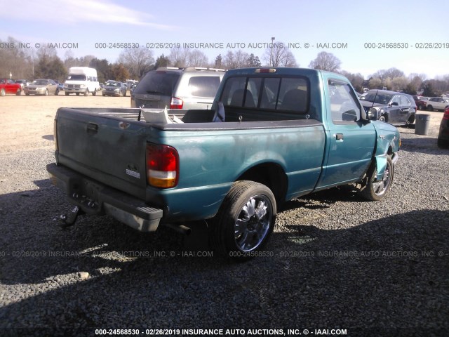 1FTCR10X4PUC17267 - 1993 FORD RANGER GREEN photo 4