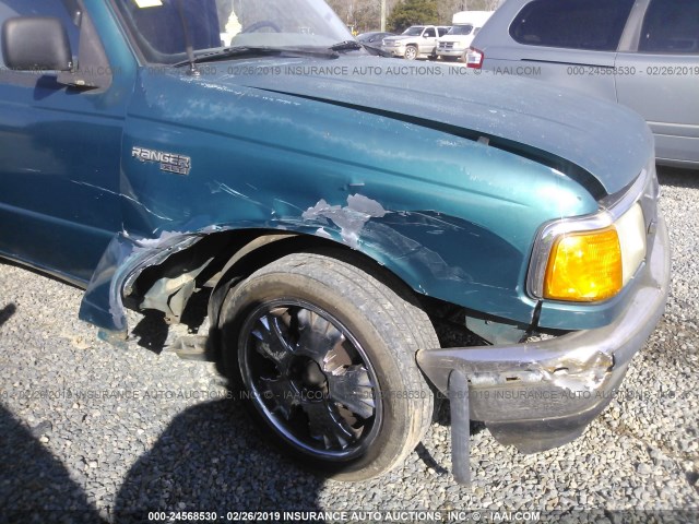 1FTCR10X4PUC17267 - 1993 FORD RANGER GREEN photo 6