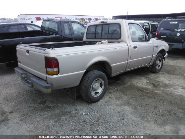 1FTCR10A8VPB04428 - 1997 FORD RANGER GOLD photo 4