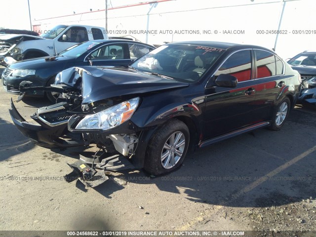 4S3BMBA67C3022723 - 2012 SUBARU LEGACY 2.5I BLUE photo 2