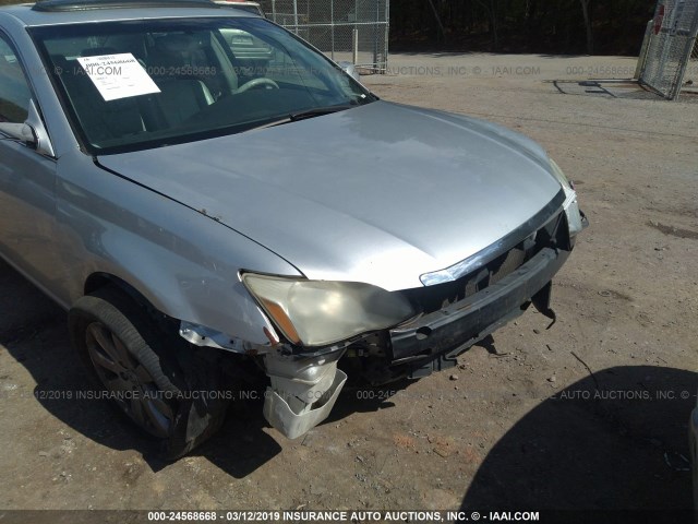 4T1BK36B86U063633 - 2006 TOYOTA AVALON XL/XLS/TOURING/LIMITED SILVER photo 6