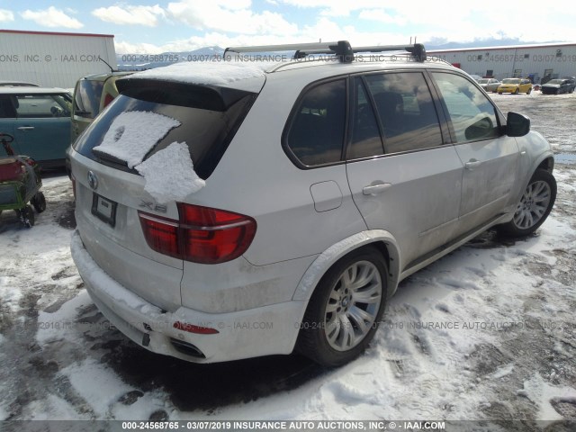 5UXZV8C52CL423498 - 2012 BMW X5 XDRIVE50I WHITE photo 4