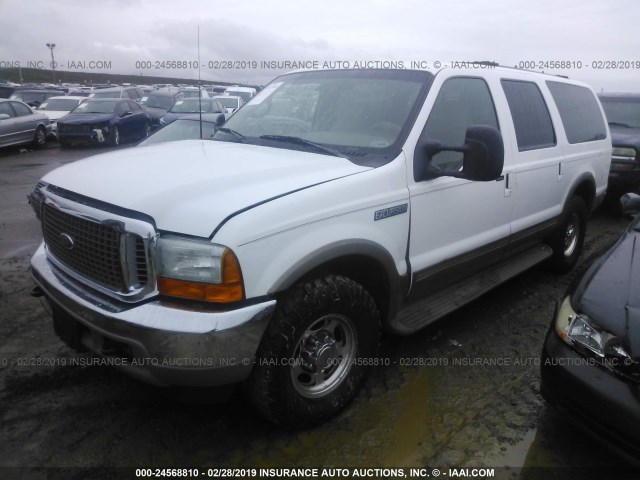 1FMNU42S8YEA46265 - 2000 FORD EXCURSION LIMITED WHITE photo 2