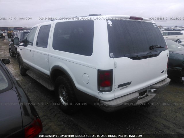 1FMNU42S8YEA46265 - 2000 FORD EXCURSION LIMITED WHITE photo 3