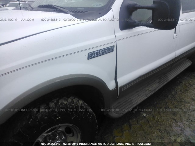 1FMNU42S8YEA46265 - 2000 FORD EXCURSION LIMITED WHITE photo 6
