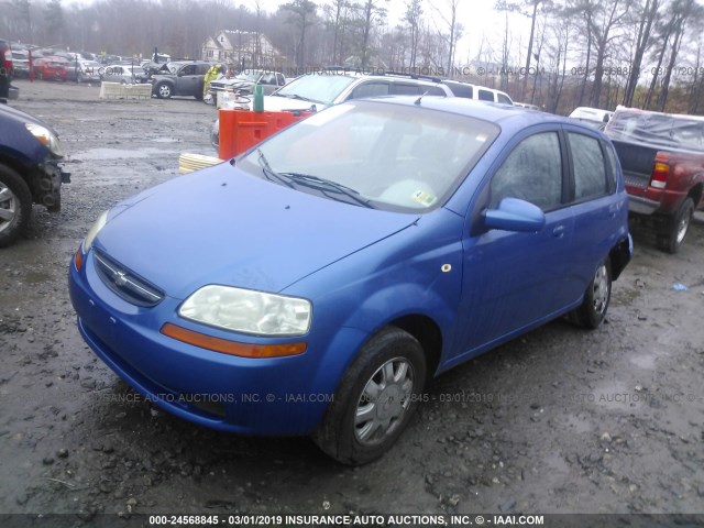 KL1TD62685B294868 - 2005 CHEVROLET AVEO LS Көк фото 2