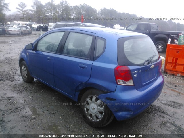 KL1TD62685B294868 - 2005 CHEVROLET AVEO LS Көк фото 3