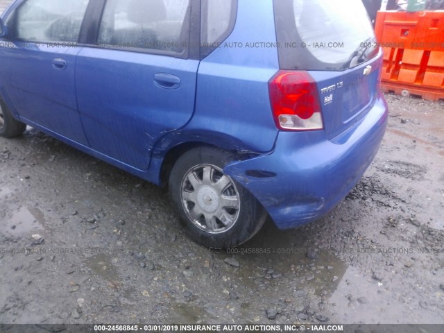 KL1TD62685B294868 - 2005 CHEVROLET AVEO LS Көк фото 6